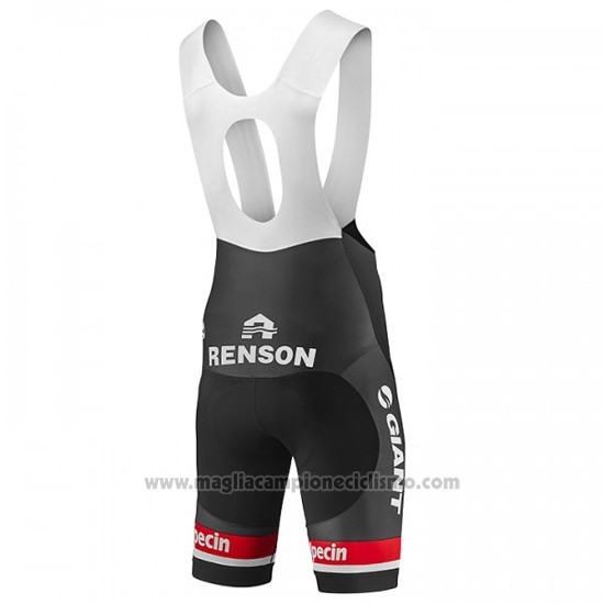2016 Abbigliamento Ciclismo Giant Alpecin Bianco e Rosso Manica Corta e Salopette